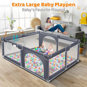 Corralito para bebés, centro de actividades extra grande para interiores y exteriores 180 cm x 150 cm