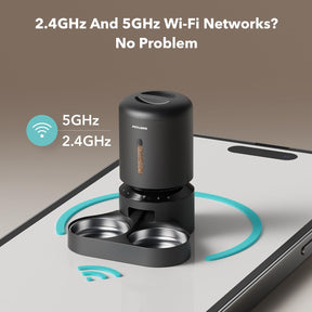 Dispensador automático para 2 gatos con WiFi 5G