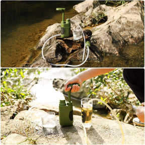 Purewell Bomba purificadora de agua con filtro de agua de carbono reemplazable