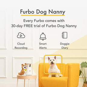 Cámara giratoria de visión de 360° para mascotas con lanzamiento de golosinas