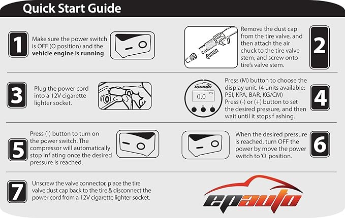 Inflador de neumáticos l 12 V CC