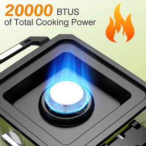 Estufa de camping de 2 quemadores