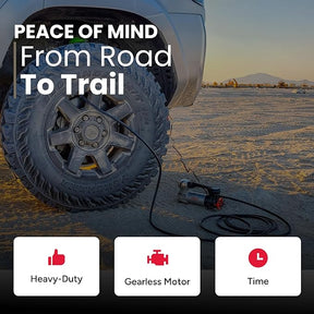 Compresor portátil y paquete medidor de presión de neumáticos digital