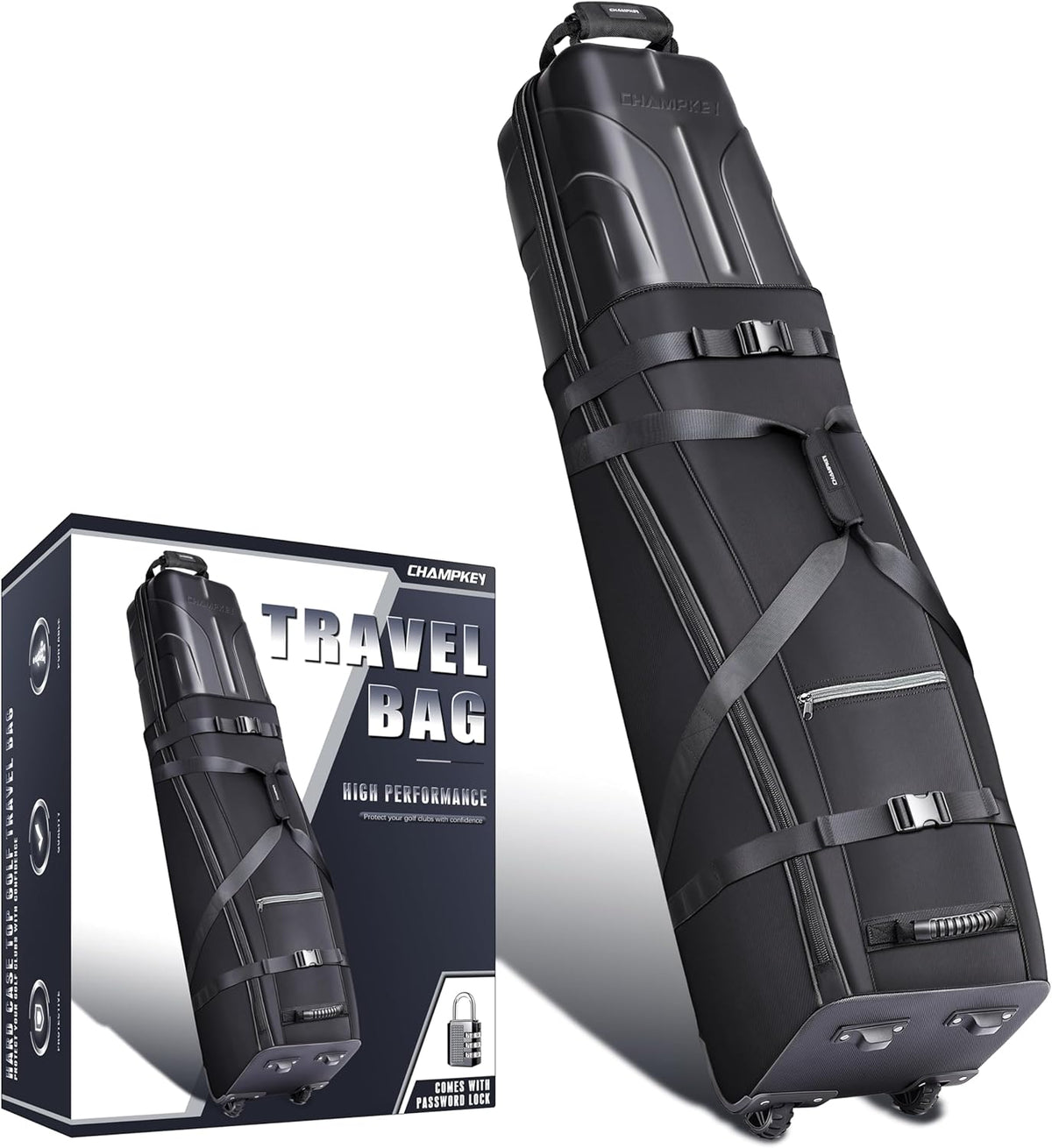 Bolsas de viaje de golf prémium para aerolíneas con bloqueo