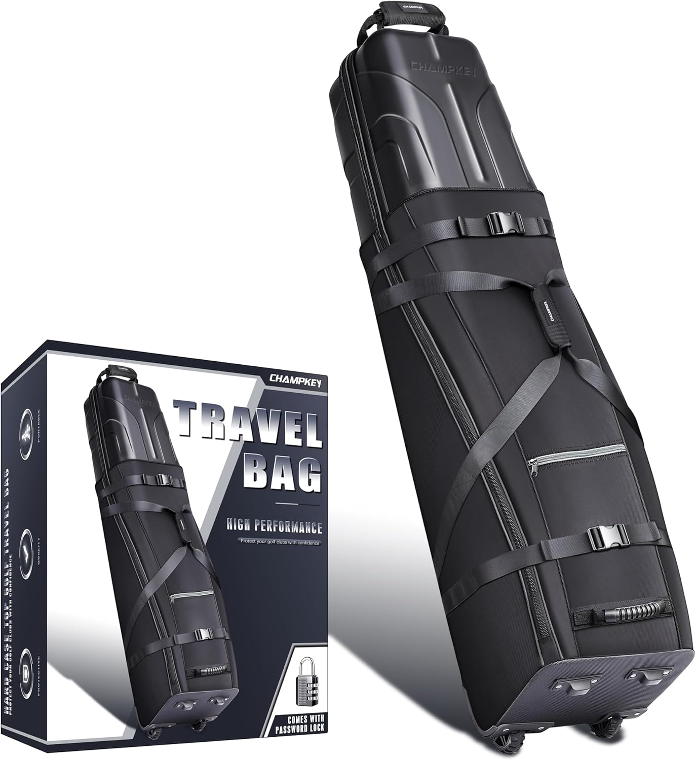 Bolsas de viaje de golf prémium para aerolíneas con bloqueo