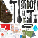 Kit de supervivencia: 268 piezas de equipo de emergencia y suministros con primeros auxilios.
