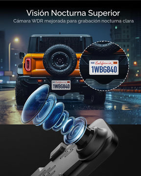 Cámara de respaldo de 12 pulgadas con espejo retrovisor inteligente