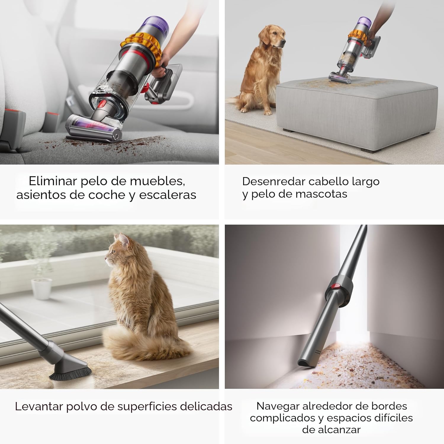 Dyson Aspiradora inalámbrica V15 Detect Plus