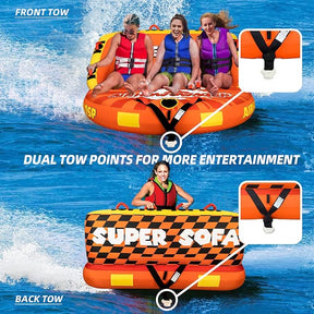 Remolcable acuatico para 3 personas