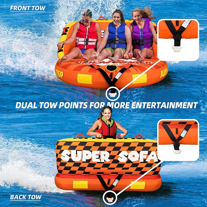 Remolcable acuatico para 3 personas