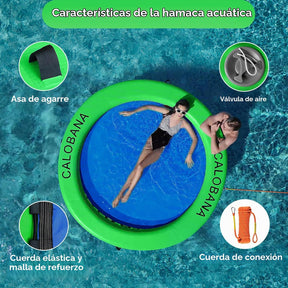 Hamaca inflable acuática redonda