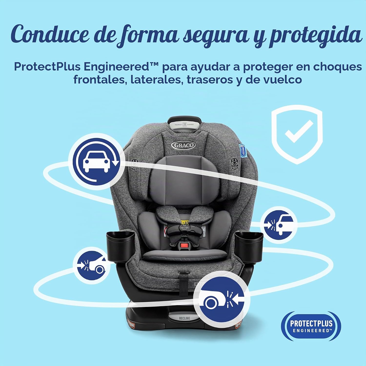 Graco Extend2Fit - Asiento convertible 2 en 1