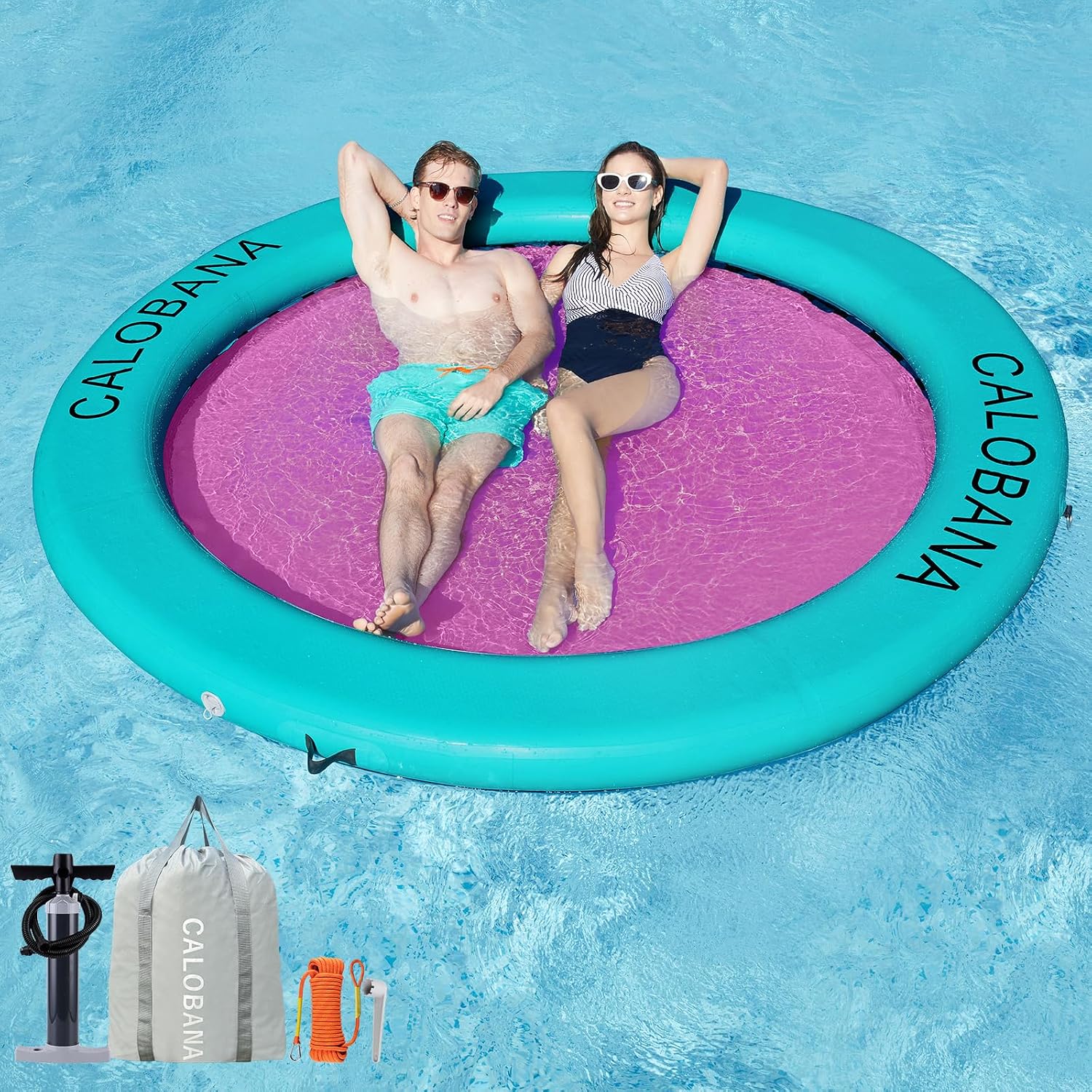 Hamaca inflable acuática redonda