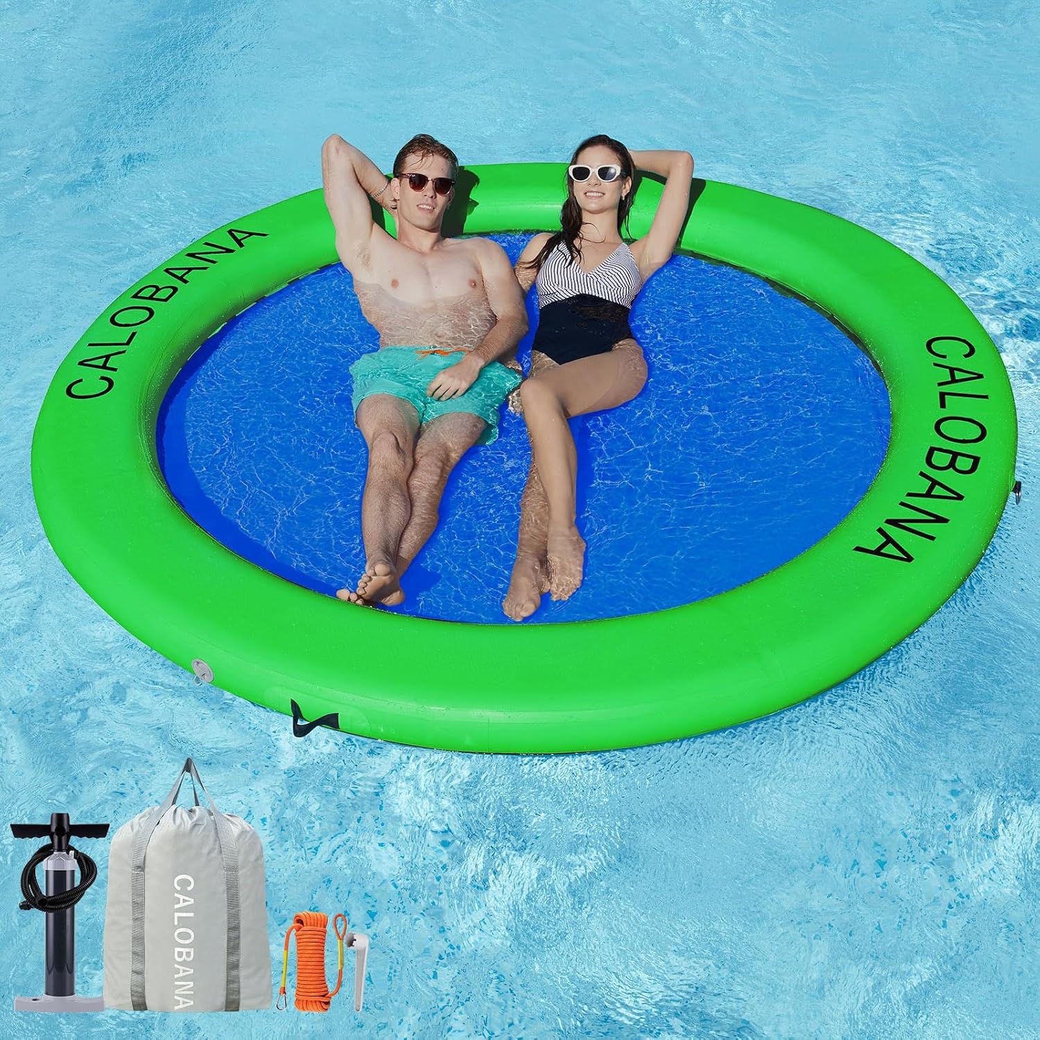 Hamaca inflable acuática redonda
