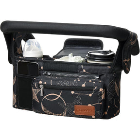Momcozy - Organizador universal para cochecito con portavasos aislado, bolsa desmontable para teléfono y correa para el hombro, se adapta a cochecitos como Uppababy, Baby Jogger, Britax, BOB, Umbrella
