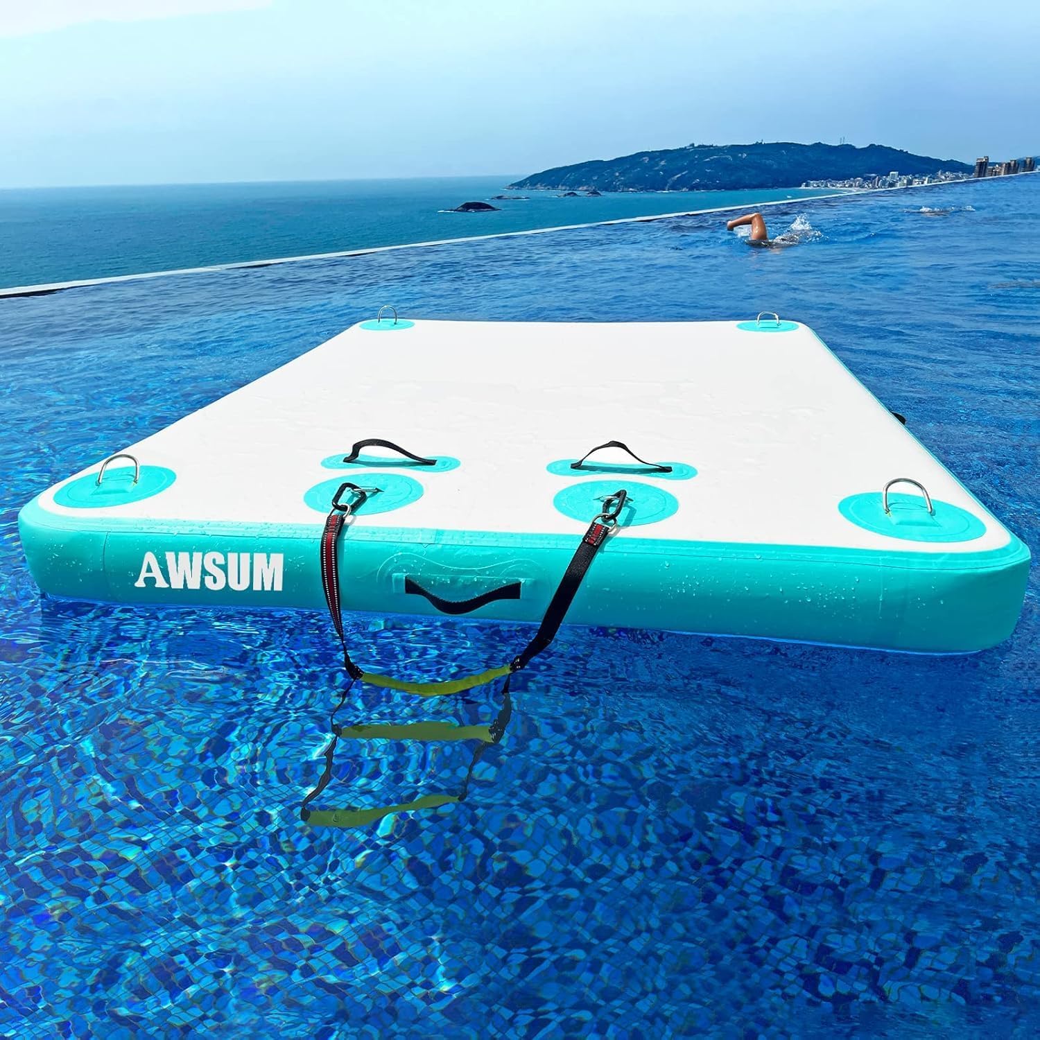 Muelle flotante inflable 152 x 182 cm