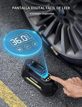 Compresor de aire portátil para neumáticos de auto l 12 V CC