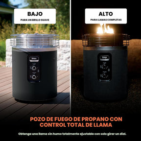 Ninja Fireside 360 - Chimenea y calentador 80,000 BTU