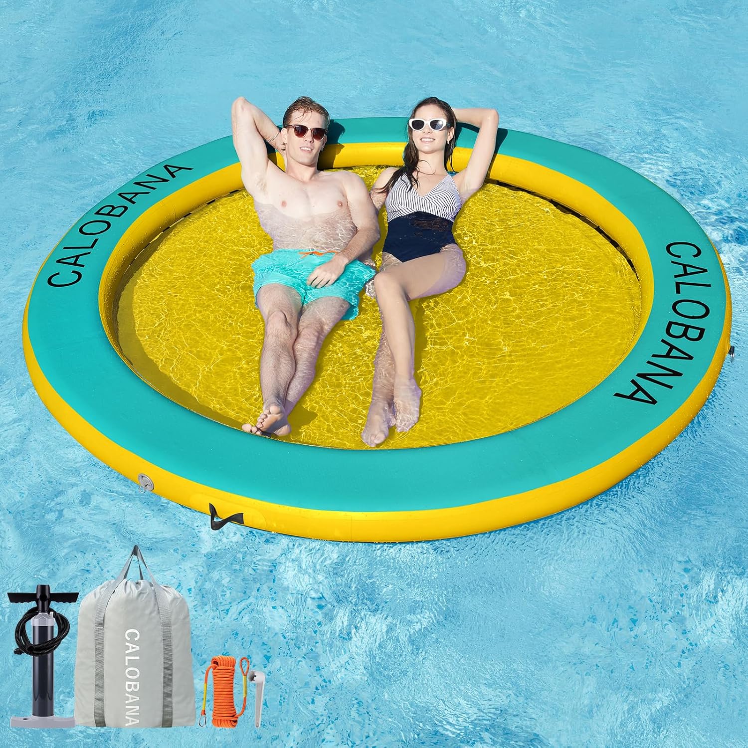 Hamaca inflable acuática redonda