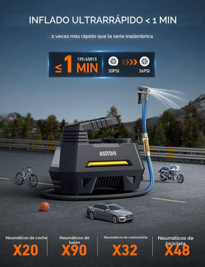 Compresor de aire portátil para neumáticos de auto l 12 V CC
