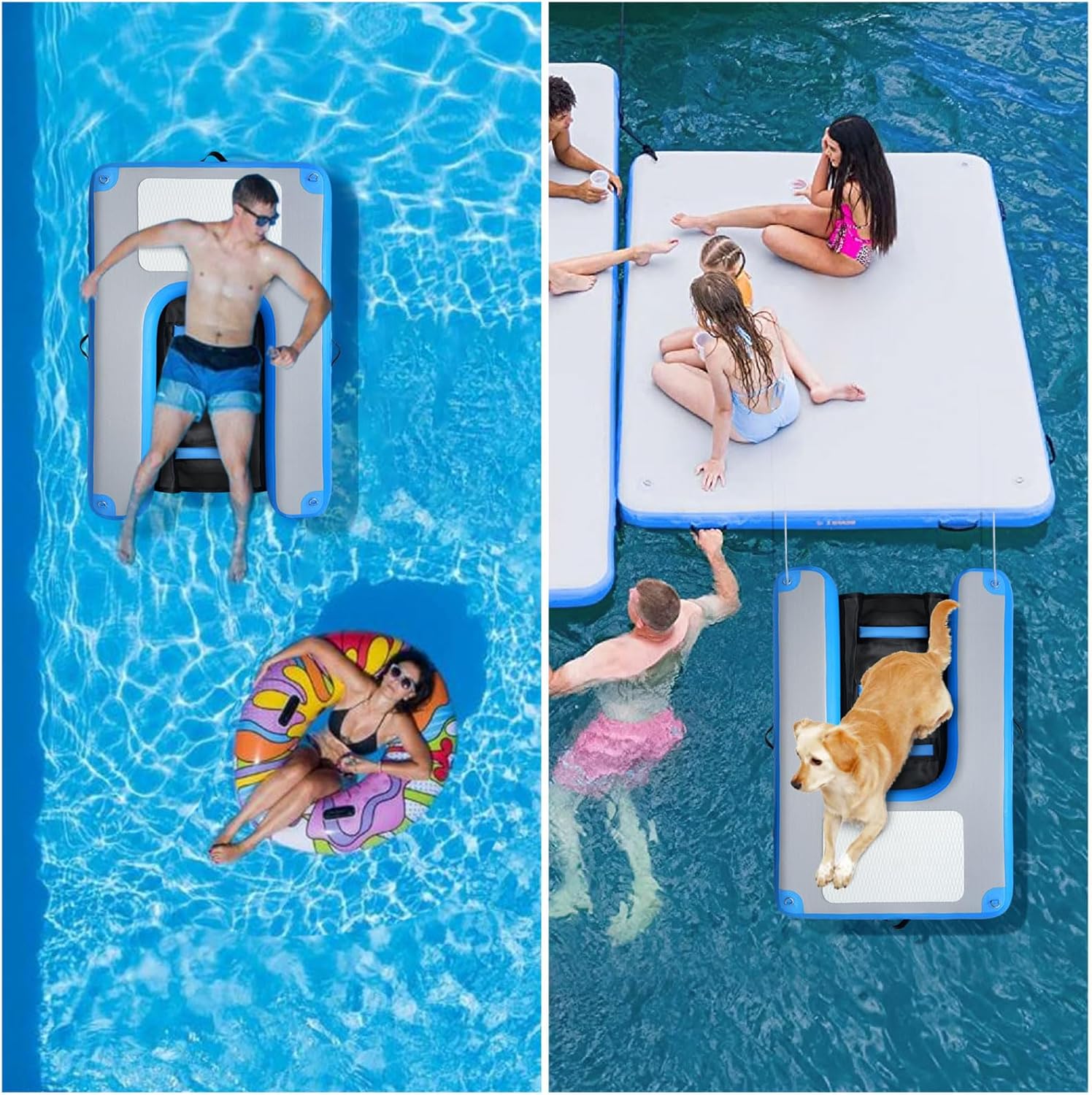 Rampas inflables de agua para perros