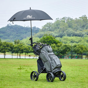 Carrito de golf de empuje de 4 ruedas plegable