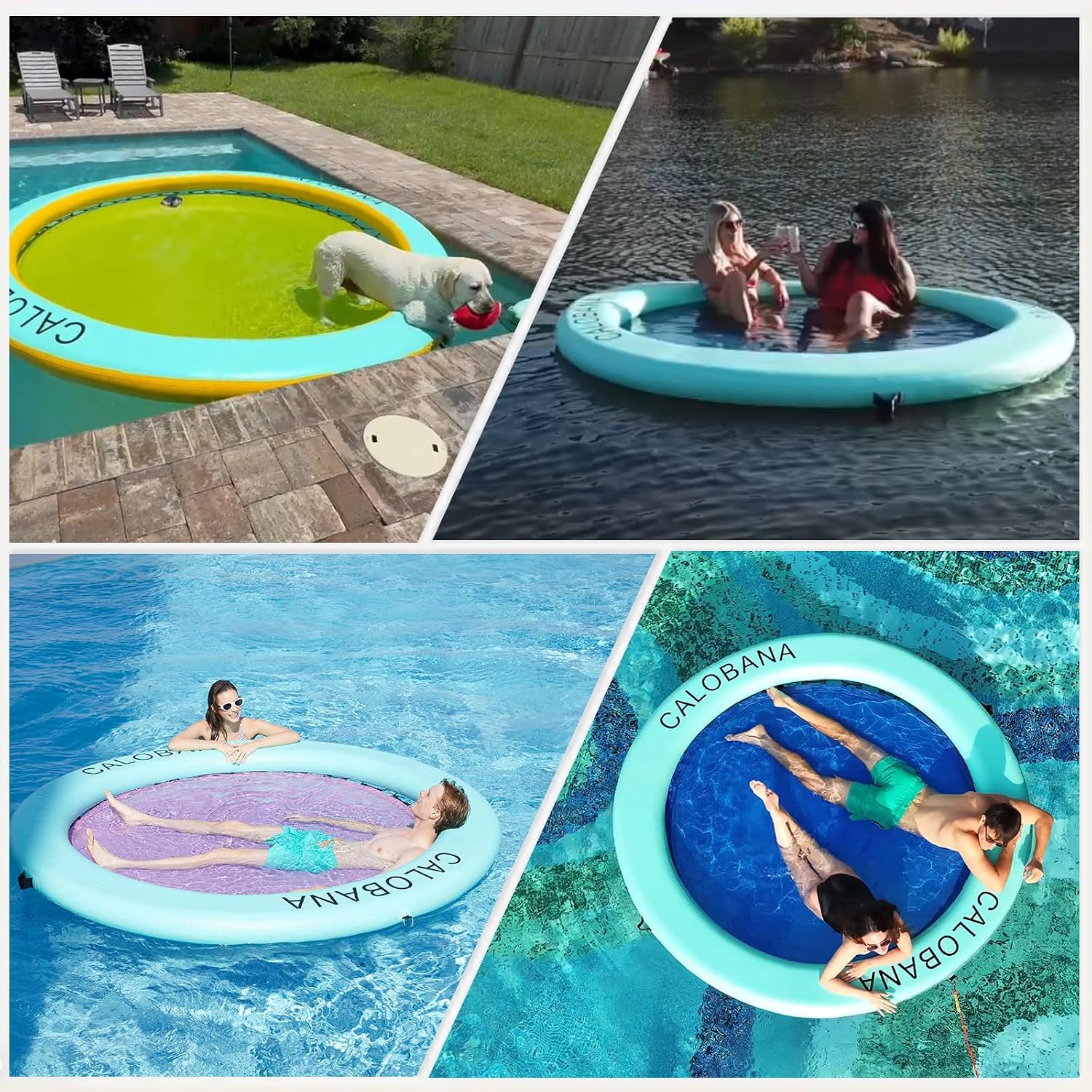 Hamaca inflable acuática redonda