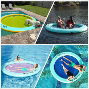 Hamaca inflable acuática redonda