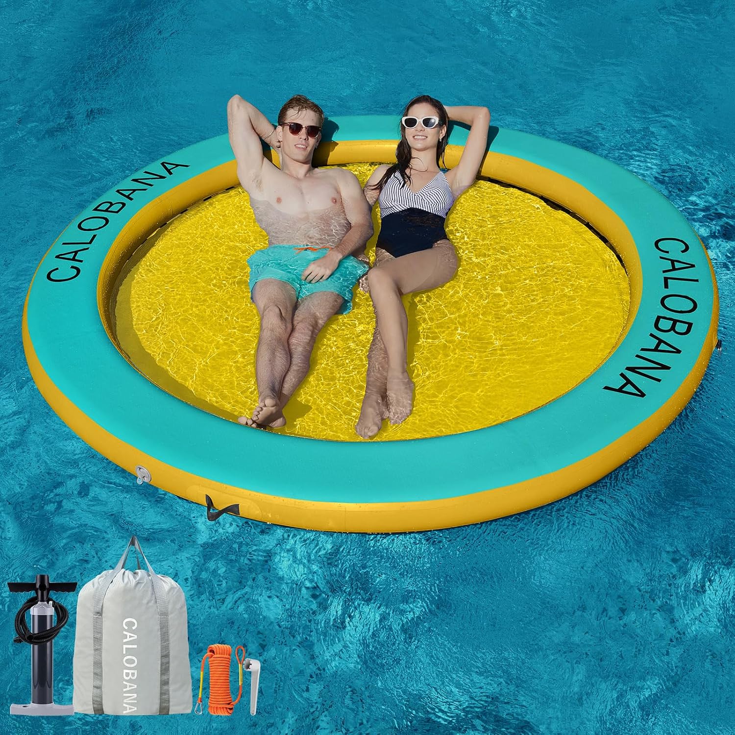 Hamaca inflable acuática redonda