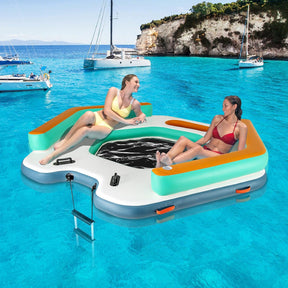 Muelle flotante inflable 265 x 265 cm