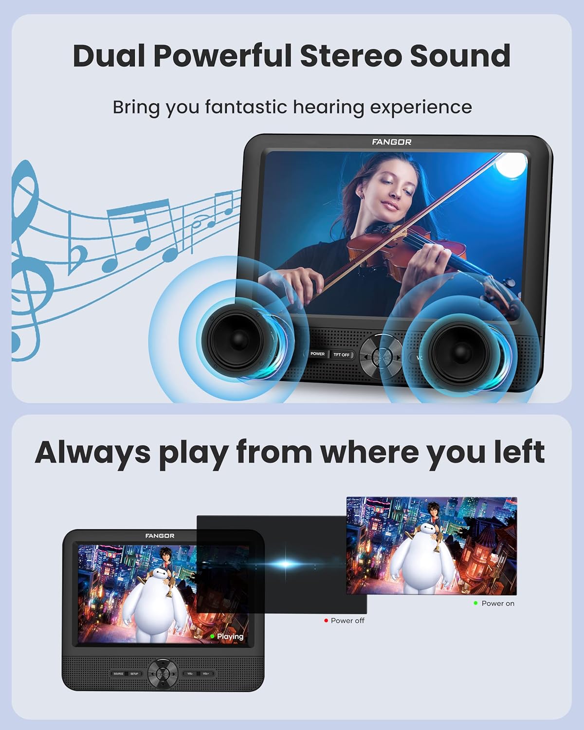 Reproductor de DVD de coche dual l 7.5 pulgadas