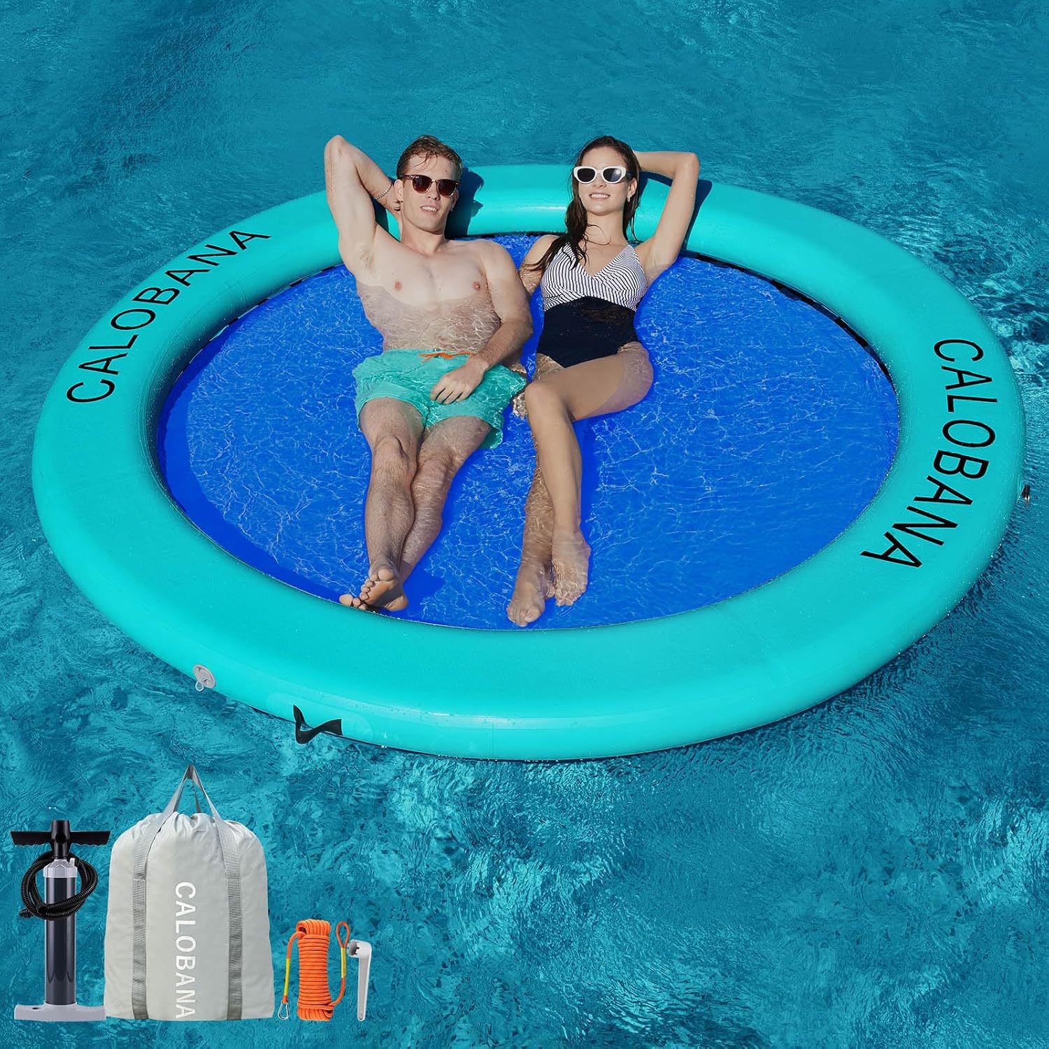 Hamaca inflable acuática redonda