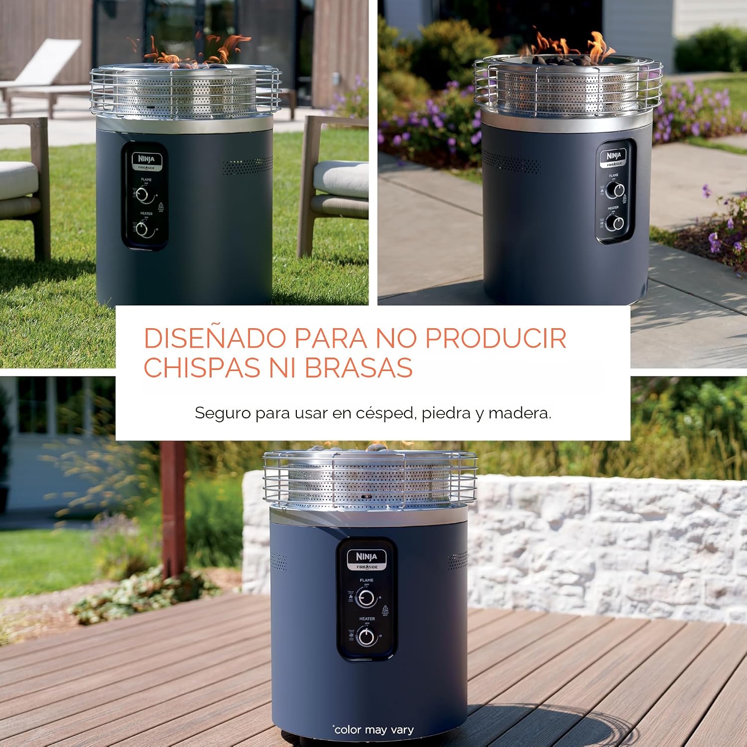 Ninja Fireside 360 - Chimenea y calentador 80,000 BTU