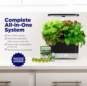AeroGarden Sistema hidropónico para jardín interior, color negro