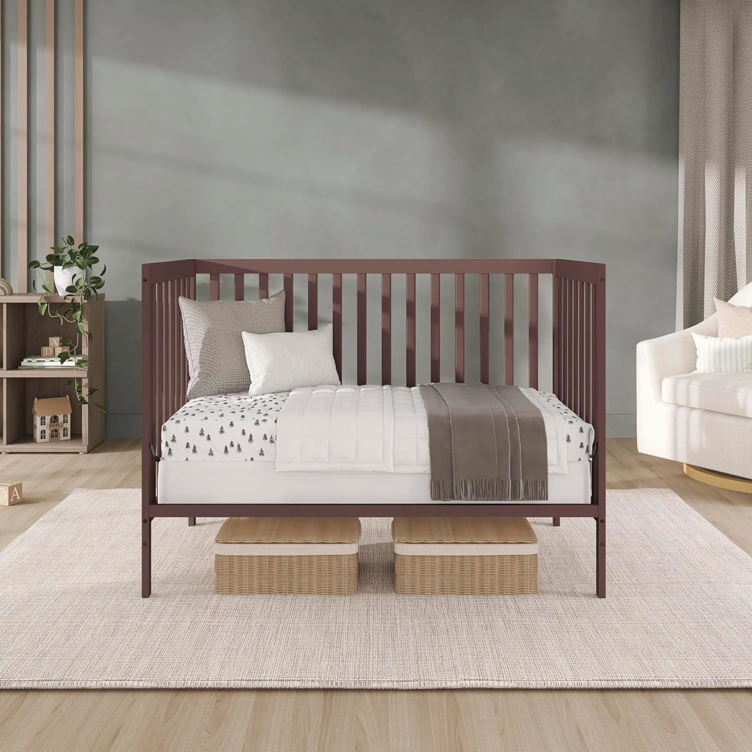 Cuna para bebé 5 en 1, se convierte en cama para niños - Dream On Me