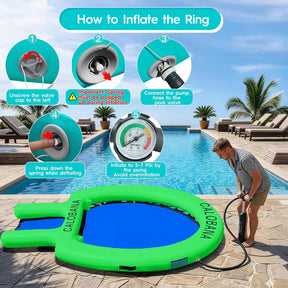 Hamaca flotante con rampa para mascota
