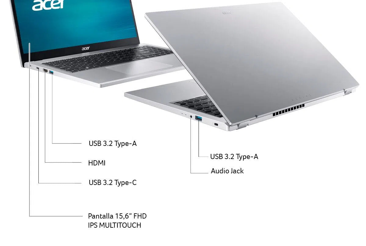 Notebook Acer Aspire 3 /AMD Ryzen™ 5/8GB RAM /512GB SSD/15,6" Full HD Touch