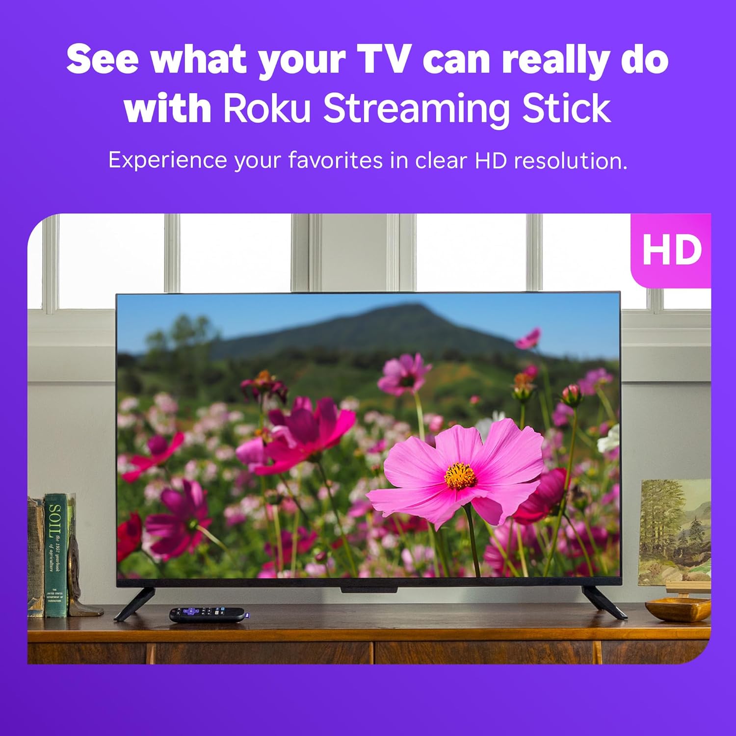 Roku Streaming Stick Hd 2025 Con Control De Voz Para Tv