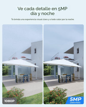 Cámara de seguridad inalámbrica para exteriores Argus PT 2K con panel solar Reolink