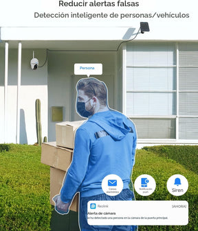 Cámara de seguridad inalámbrica para exteriores Argus PT 2K con panel solar Reolink