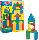 Juego de bloques 100 piezas de madera Melissa & Doug