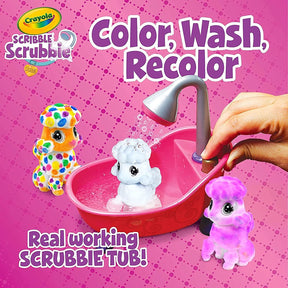 Colorea y baña a tus mascotas Scribble Scrubbie Peculiar Zoo Crayola