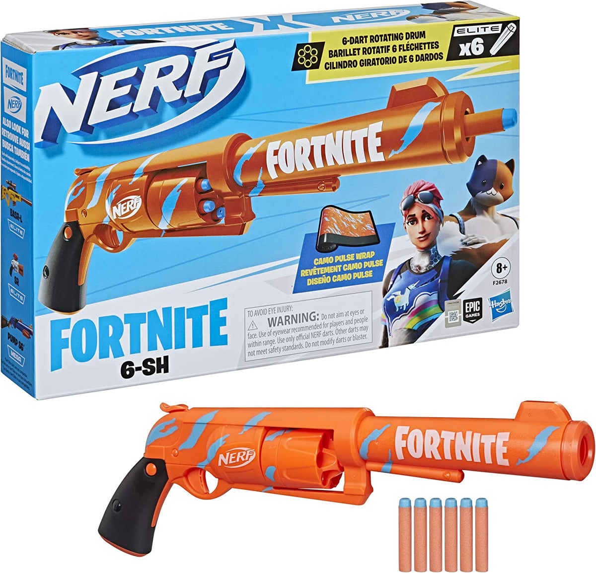 Lanzadardos de juguete Fortnite 6 SH