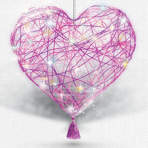 Kit de arte lámpara corazón 3D para niños Dan & Darci