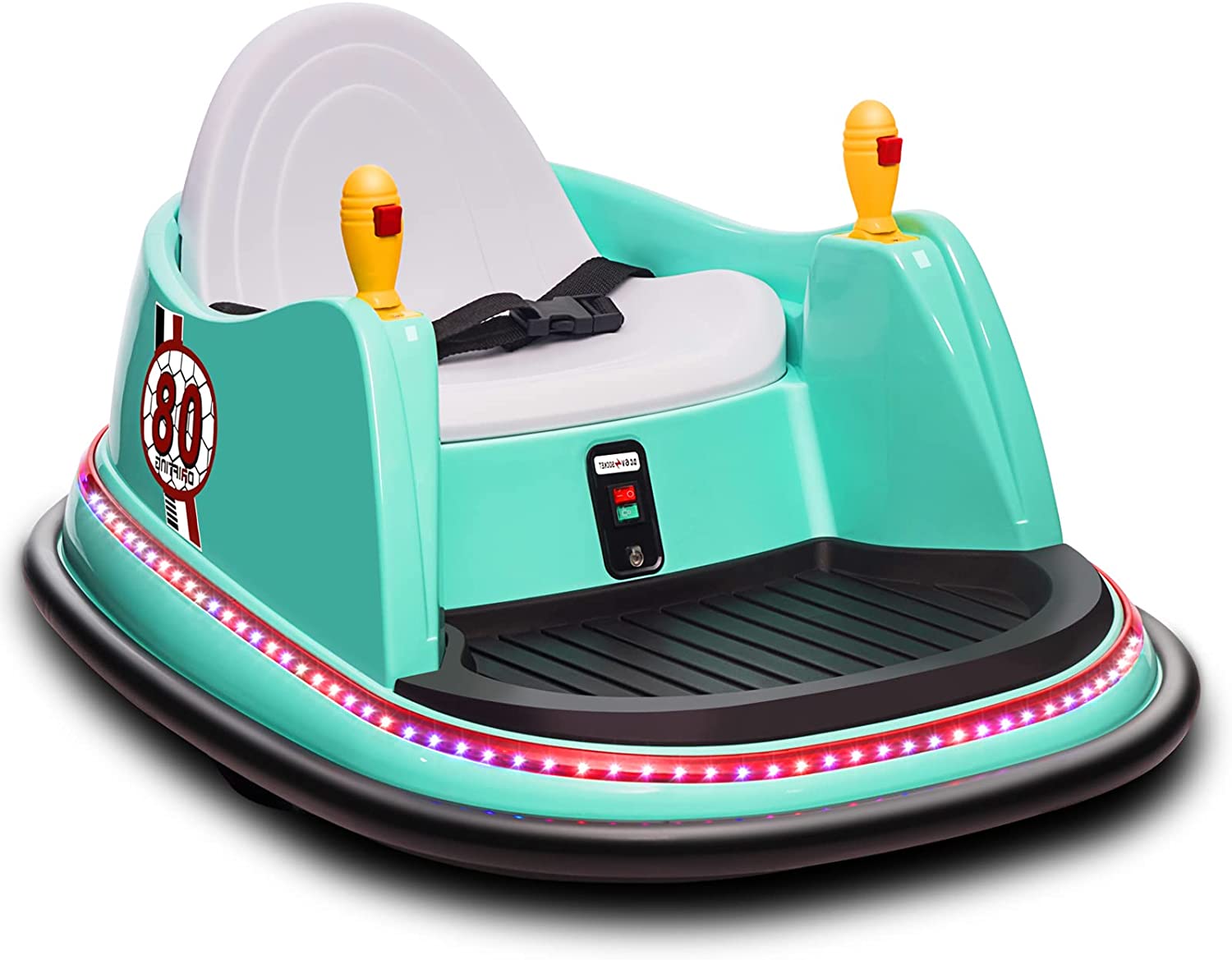 Auto chocador de carreras para niños, con mando a distancia, giro 360°