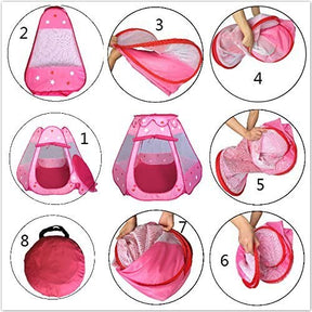 Tienda de Campaña para niños con accesorios para juegos Castillo Princesa