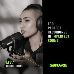 Micrófono USB para podcasting MV7 Negro Shure