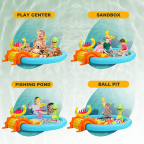 Centro de juego acuático inflable con tobogán Haoopyho