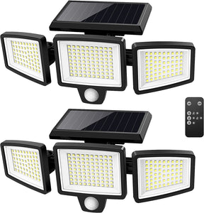 Pack de 2 luces solares con sensor de movimiento 2500 lúmenes Tuffenough
