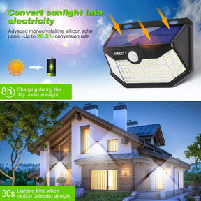 Pack de 2 luces solares con sensor de movimiento Hmcity